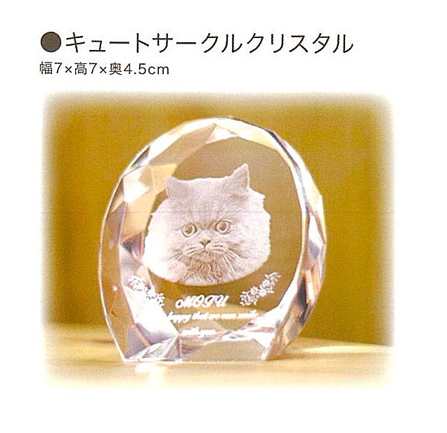 【ペット位牌】キュートサークルクリスタル